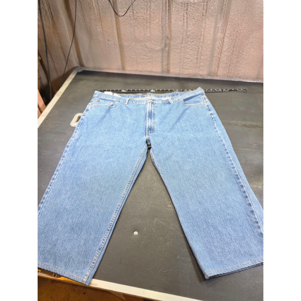 Levis 550 Relaxed Fit Blue Denim Jeans Mens 48x29 Medium Wash Water Less